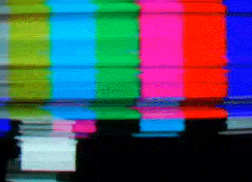 a static TV screen